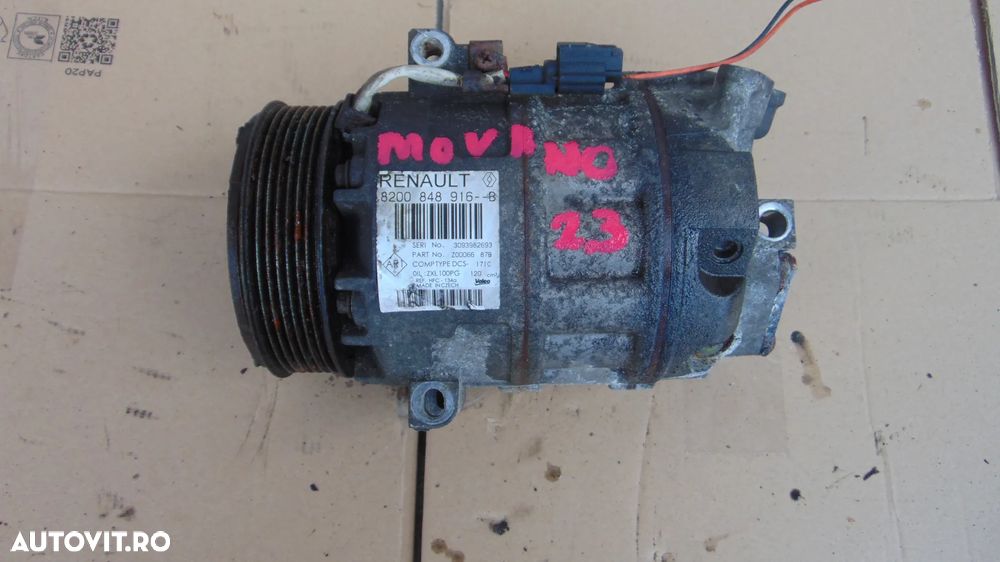Compresor clima Renault Master 2.3 Trafic 1.6 Opel Movano Vivaro - 2