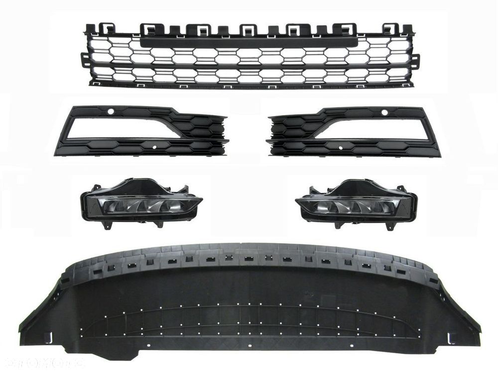 Kratka / Kratki w zderzak / atrapy halogeny LED PDC Skoda Octavia 4 20 - 24 - 1