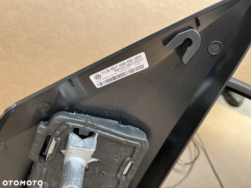 LUSTERKO VW CRAFTER II 7C0 MAN TGE 6PIN PRAWE 7CB857388BB DŁUGIE PLANDEKA 2 ANTENY - 5