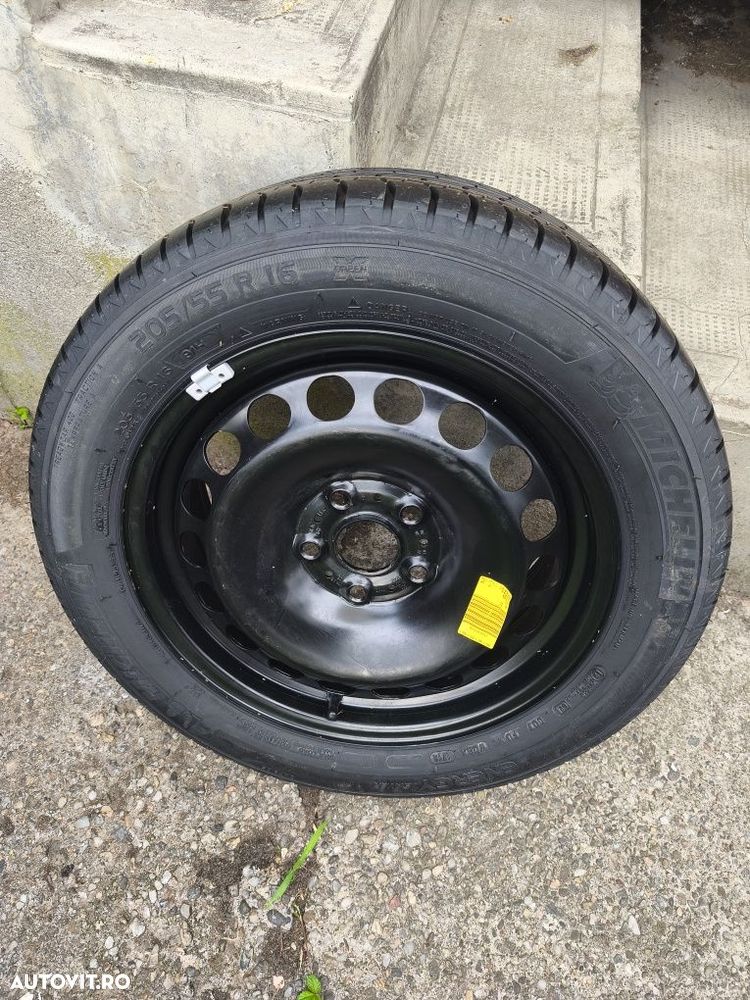 Roată de rezervă 205 55 R16 gama VAG Passat Touran Eos A3 A4 Tiguan Golf Yetta - 2