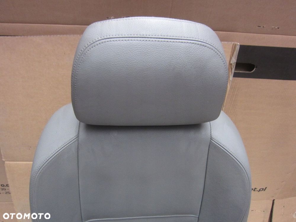 BMW E70 X5 FOTEL LEWY KIEROWCY SZARA SKÓRA ORYGINAŁ ELEKTRYCZNY SPORT EUROP - 2