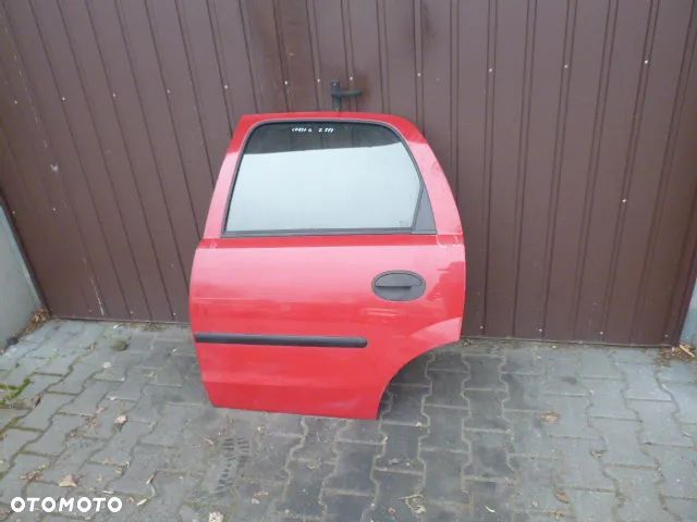 DRZWI LEWY TYŁ LEWE TYLNE KOMPLETNE OPEL CORSA C Z573 - 12