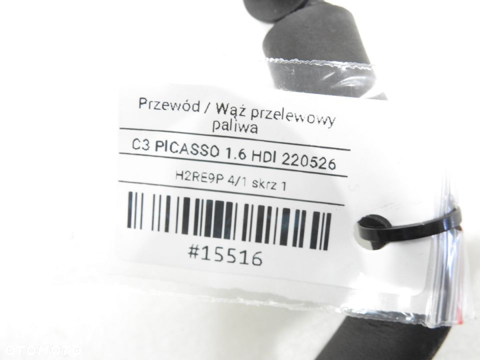 PRZEWÓD PRZELEWOWY PALIWA C3 PICASSO 1.6 HDI - 6