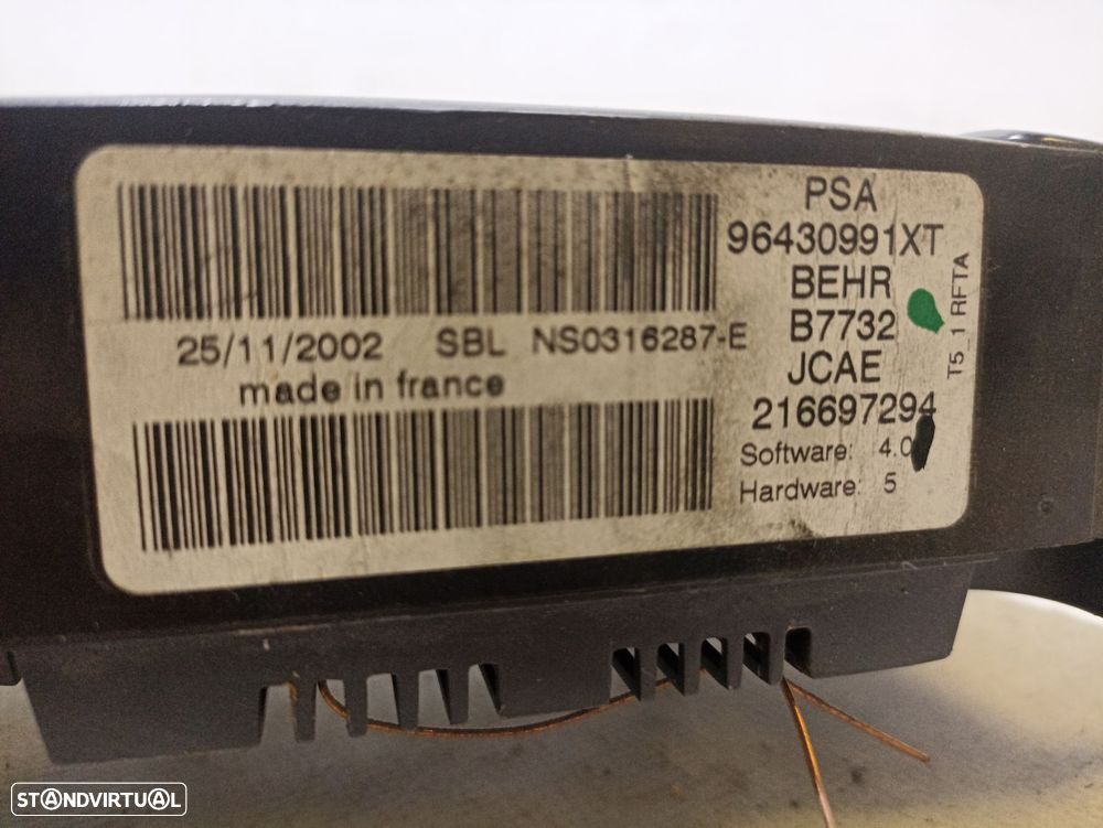 Botão / interruptor do AC PEUGEOT 206 (2A/C) - 3