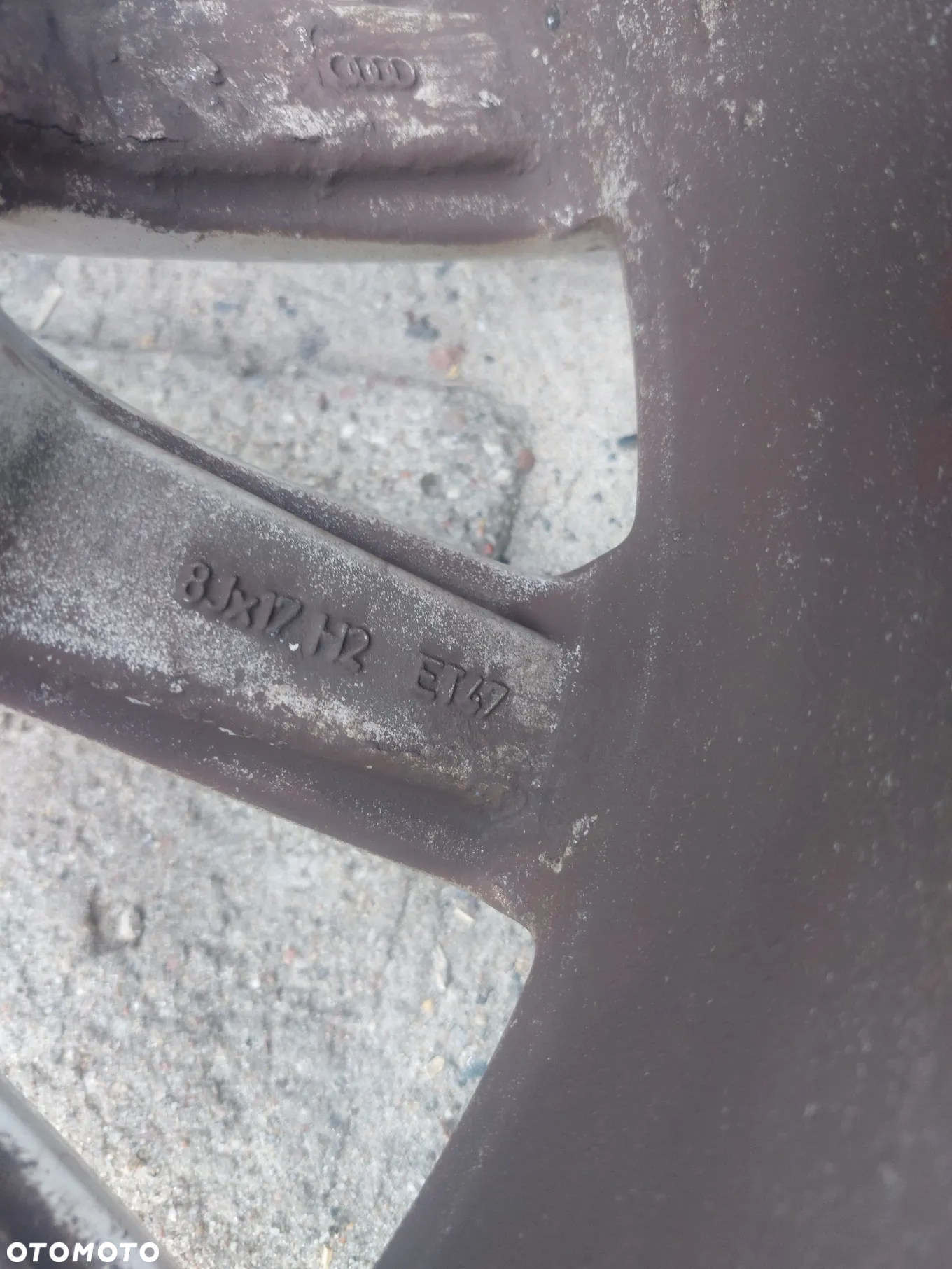 AUDI A4 B8 FELGI ALUMINIOWE R17 8J ET47 5X112 ORYGINAŁ PROSTE! - 7