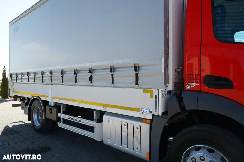 Mercedes-Benz ANTOS 1830 / CORTINĂ - 6,5 M / 4x2 / SOLO / DHOLLANDIA LIFT 2000 KG / EURO 6 - 15