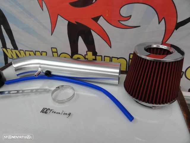 Kit admissão direta com tubo em alumínio + filtro de ar para Honda civic 92-00 (EG, EH, EJ, EK) - 13