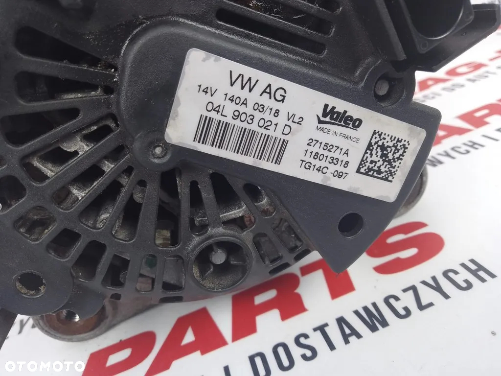 Alternator 140A Vw Golf VII Seat Leon III 5F0 Audi A3 8V 2.0 TDI 04L903021D - 4