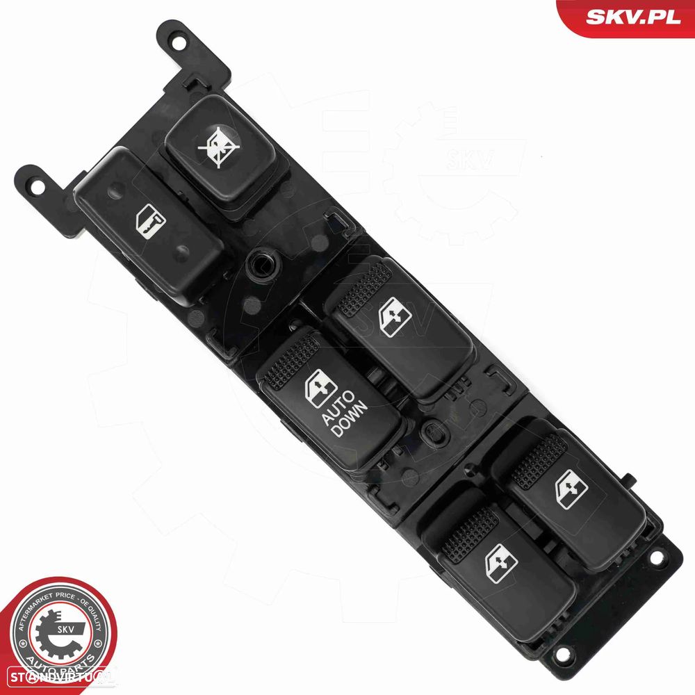 Botões de comando dos vidros Kia Rio 2005 a 2011 - 2