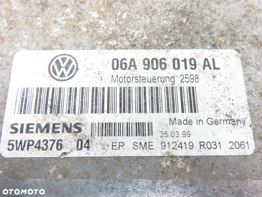 STACYJKA STEROWNIK SEAT TOLEDO II 1.6  06A906019AL 5WP4376 1J0959799S - 14
