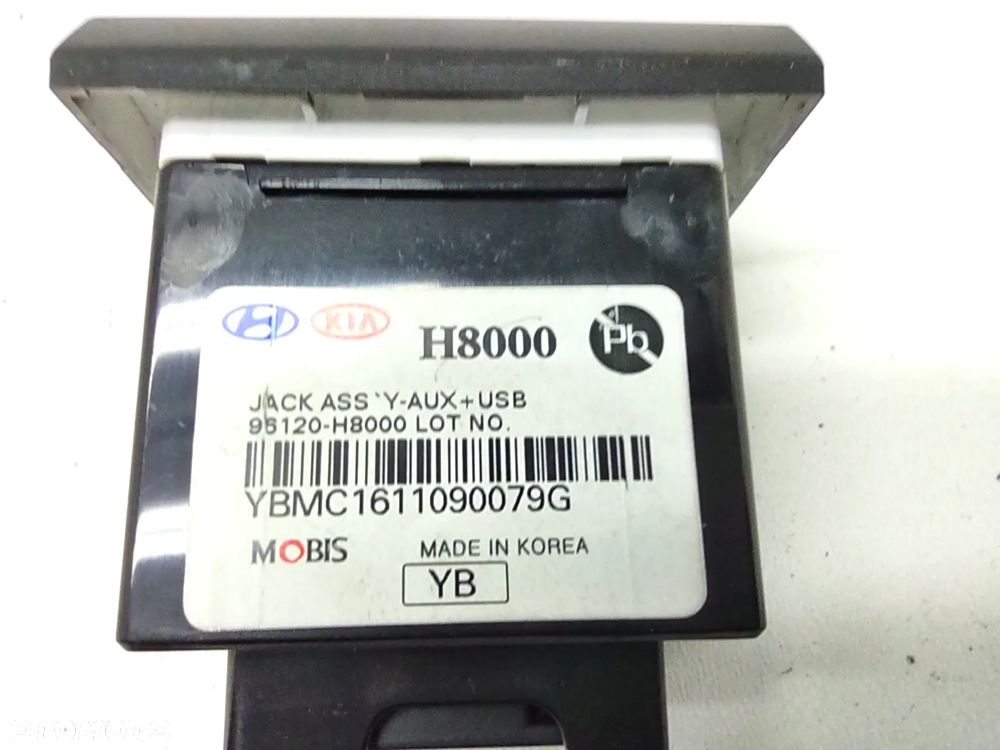 GNIAZDO PORT AUX USB 96120-H8000 KIA RIO IV ORYGINAŁ - 5