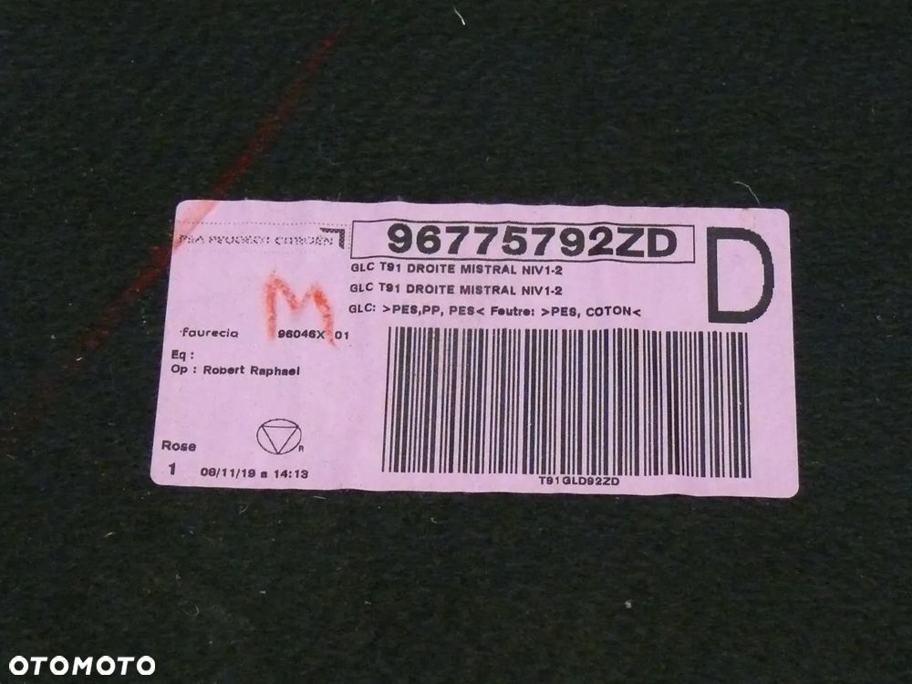 BOCZEK TYLNY PRAWY BAGAŻNIKA PEUGEOT 308 II T9 2014 2020 HB - 3