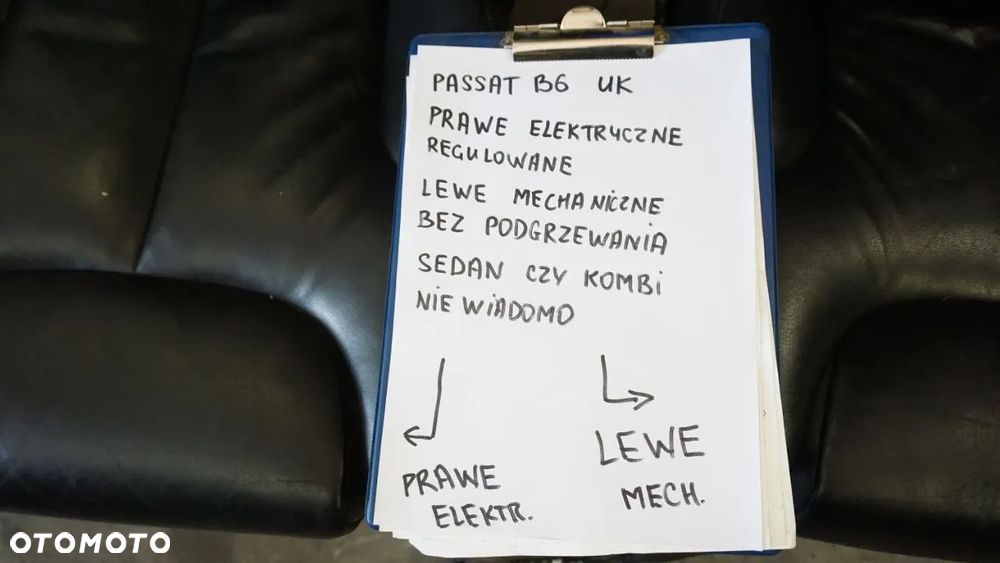 VOLKSWAGEN PASSAT B6 / FOTEL / KANAPA / KOMPLET MATERIAŁOWE (dostępne 3 komplety foteli) - 31
