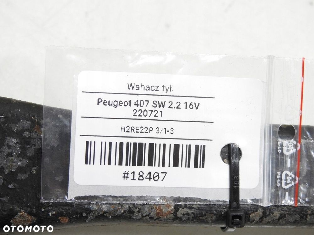 WAHACZ TYŁ TYLNY PEUGEOT 407 SW 2.2 16V - 9