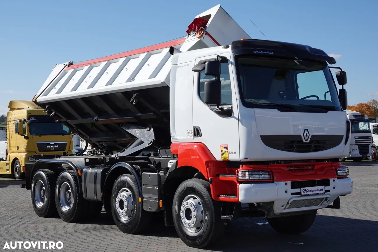 Renault KERAX 480 / 8x4 / TIPPER / HYDROBRA / HYDROKLAPA / BORDMATIC / AUTOMATIC - 9