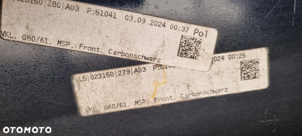 BMW 5 G60 G61 M-PAKIET 2023- zderzak przód oryginał MB212 - 17