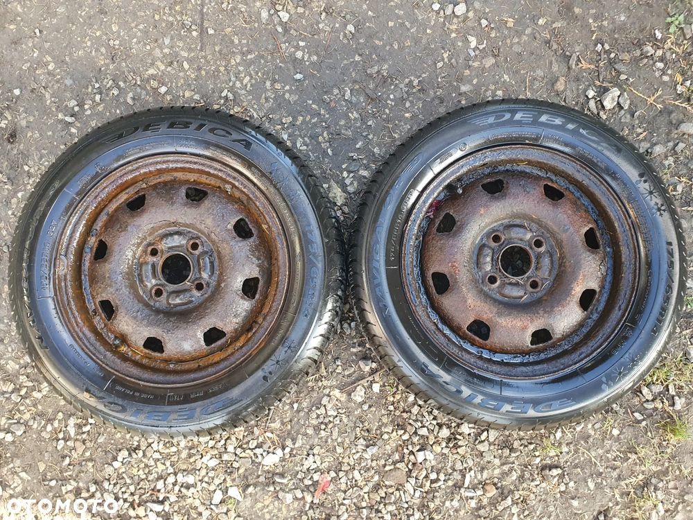 KOŁO 14 4X100 FELGA STALOWA OPONA CAŁOSEZONOWA CAŁOROCZNA DĘBICA NAVIGATOR 3 175/65/R14 JAK NOWA 7MM 2021R POSIADAM 2SZT - 1