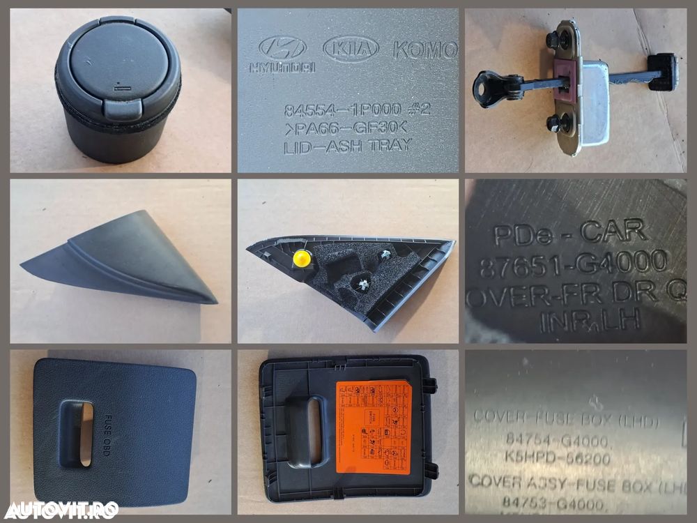 Hyundai i30 PD PDE gen 3 2018-2024 Torpedou Ornament trim interior volan oglinda consola Oglinda retrovizoare Senzor lumina faruri automate Opritor usa Capac baterie - 8