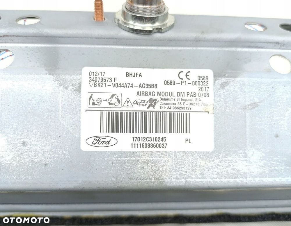 PODUSZKA AIRBAG PASAŻERA FORD TRANSIT CUSTOM 2.0 TDCI BK21-V044A74-AG35B8 - 3
