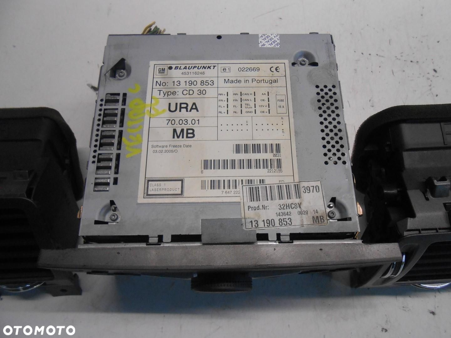 RADIO CD WYŚWIETLACZ KRATKI NAWIEWU OPEL VECTRA C LIFT 13190853 # - 3