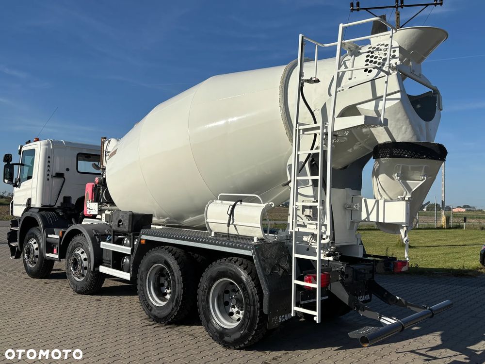 Scania P 410 8x4 betonomieszarka, gruszka , SCHWING STETTER AM 9 , 9m3 , nowe opony , - 6