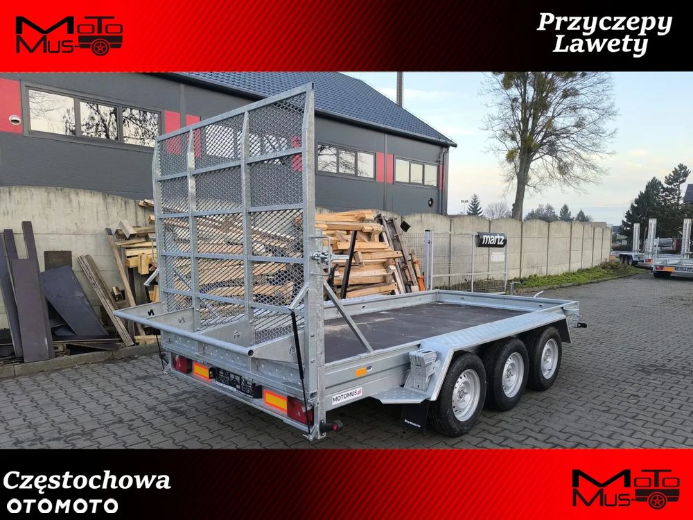 Niewiadów Przyczepa do przewozu sprzętu budowlanego Niewiadów K4035 400x190cm  3500kg 3 osie pod koparke koparka walec MOTOMUS