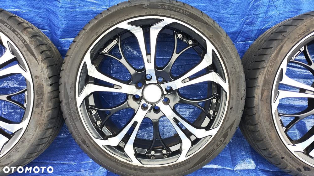 KOŁA FELGI ALUMINIOWE ALUFELGI WZÓR TZUNAMEE BARRACUDA 7Jx17 ET40 4x100 4x108 OPONY LETNIE GT RADIAL SPORTACTIVE 2 215/40R17 215 40 17 2023r PRAWIE JAK NOWE RENAULT PEUGEOT CITROEN FORD OPEL CHEVROLET FIAT TOYOTA NISSAN MAZDA SEAT SKODA VW - 5