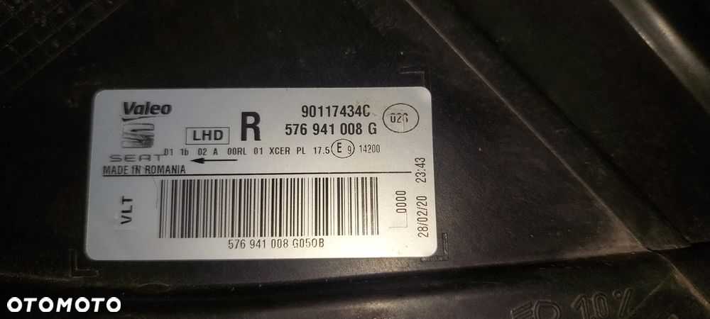 SEAT ATECA 576941008G Lampa Prawy Przód Full Led z Modułami - 5