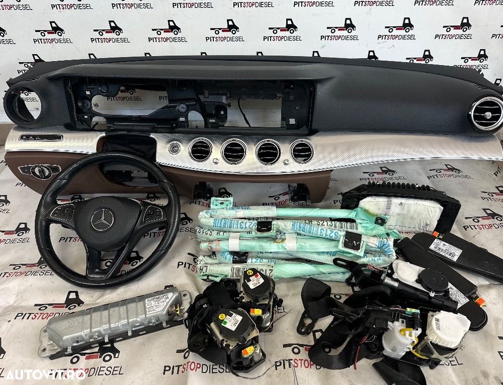 Kit Airbag Mercedes E-class S213 213 W213/S213/C238/A238 2016 2017 2018 2019 2020 plansa bord volan centuri - 1