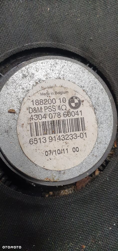 Głośnik drzwi lewy przód przedni lewy BMW I E87 43040741975 9143233 - 5