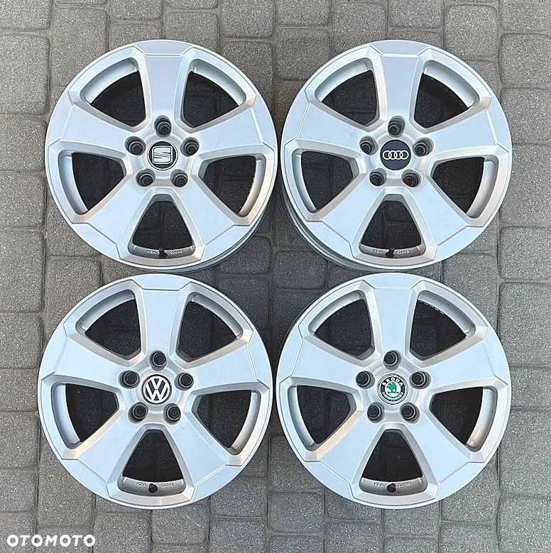ALUFELGI 16 FELGI ALUMINIOWE ALUSY VW SKODA SEAT AUDI MERCEDES 5x112 ET48 7Jx16H2 R16 - 1