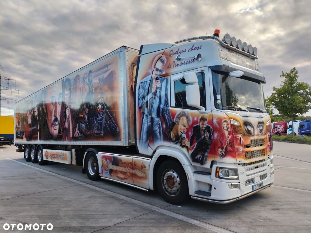 Scania R450 / RETARDER / ALUFELGI + FRUEHAUF IZOTERMA / WINDA / DOPPELSTOCK - 1