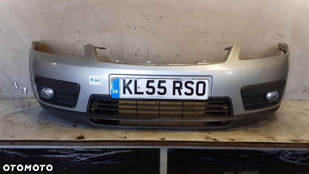 ^ ZDERZAK PRZÓD PRZEDNI FORD C MAX CMAX SREBRNY 03 HALOGENY - 1