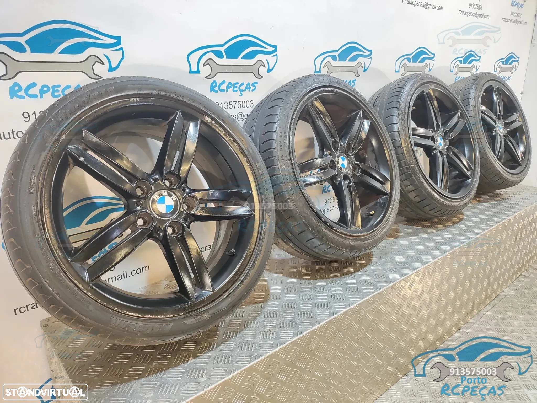 Jantes Originais 18" BMW Pack M Style 208 - 5x120 - 7,5J / 8J | ET49 / ET49 - Jante | Dupla Medida | 18 Polegadas | 7839305 | 8036939 | 803694 | 5 x 120 | 208M | E81 | E82 | E87 | E88 | F20 | F21 | Original | Originais | Serie 1 - 4
