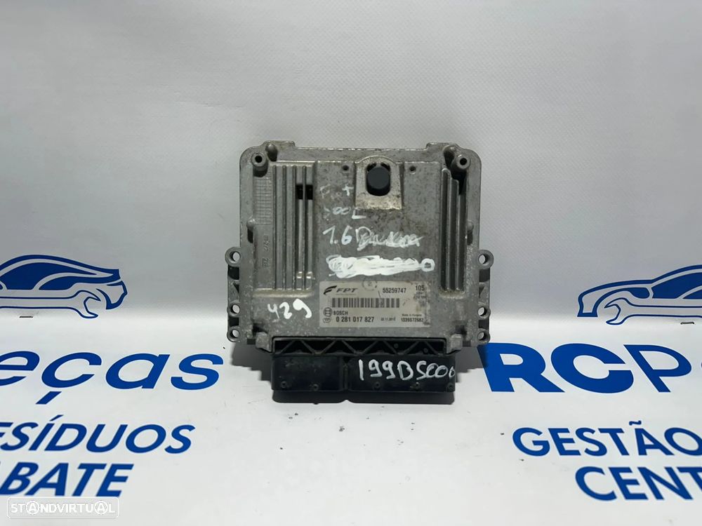 .Centralina Motor Bosch FGP Fiat 500L 1.6 Mjt 55259747 0281017827 352 2013 - 2017
