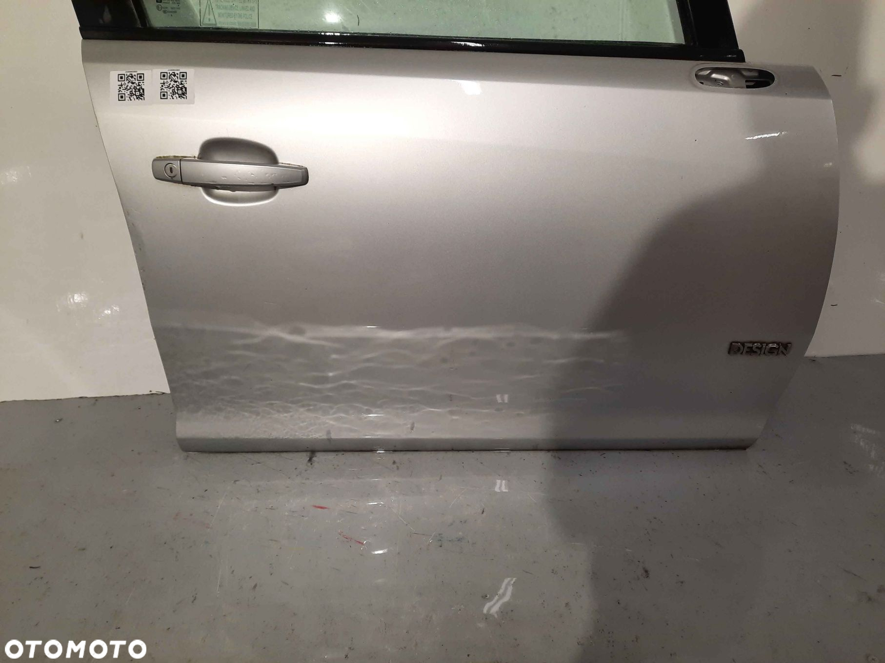 } DRZWI PRZÓD PRZEDNIE PRAWE OPEL CORSA D LIFT FL Z157 SREBRNE 5D 5 DRZWI HB - 5