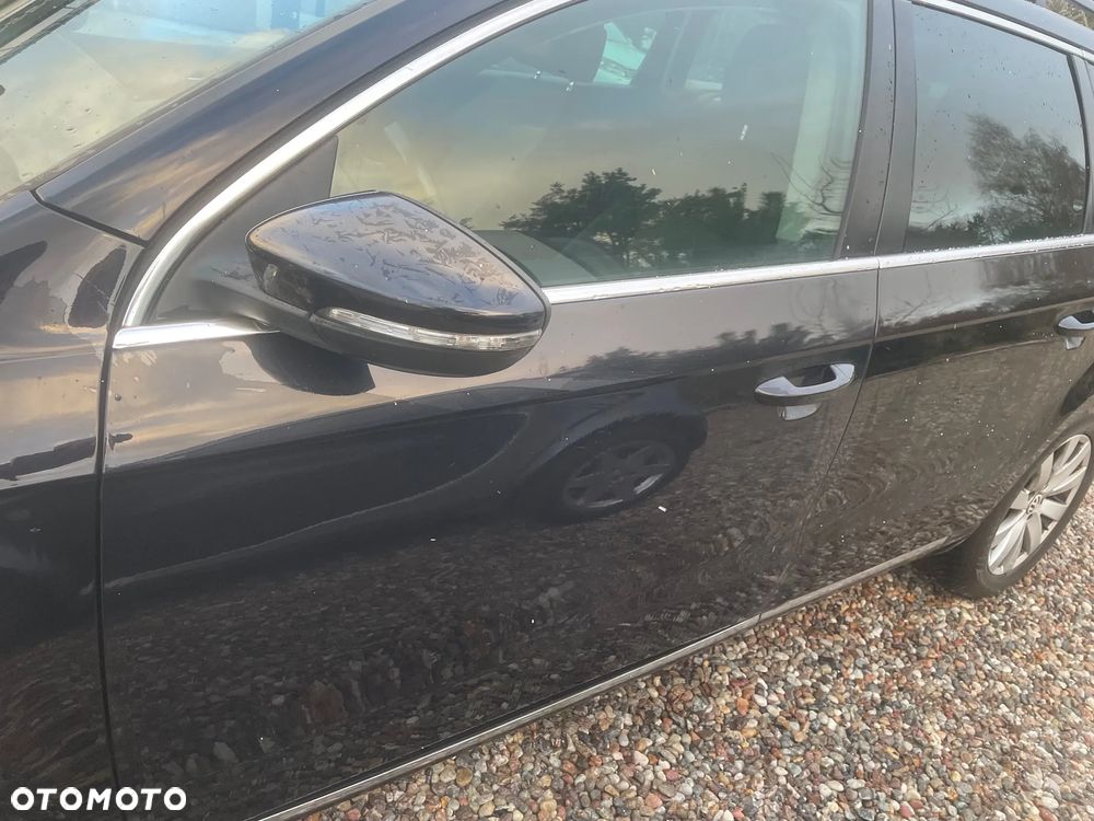 Vw Passat B7 Drzwi czarne CZARNE LC9X LEWE PRZOD TYL  KOMPLETNE - 1