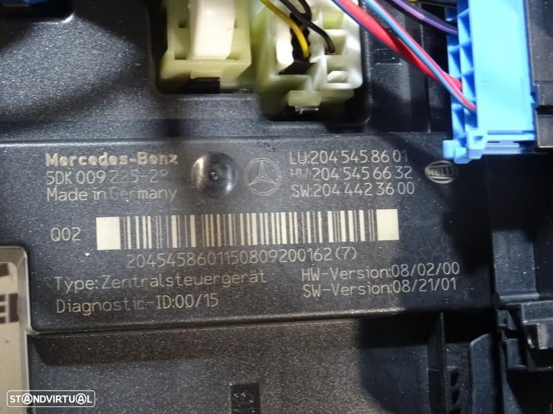 Bsi / Caixa De Relés Mercedes-Benz C-Class (W204)  5Dk00922528 / 20454 - 3