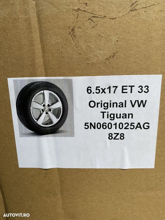 vand jante originale volkswagen tiguan pe 17” noi - 2