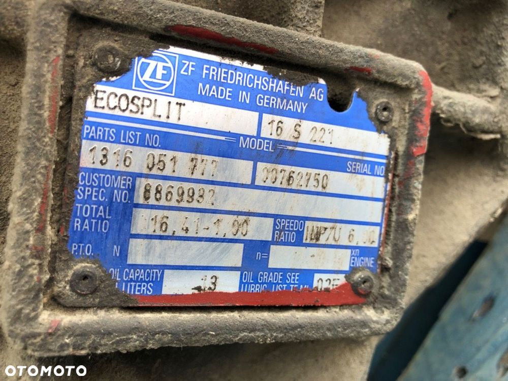 SKRZYNIA BIEGÓW  IVECO STRALIS I 2002 - 2022 AS 260S48 353 kW [480 KM] 6x2/4 2002 16S221 - 7