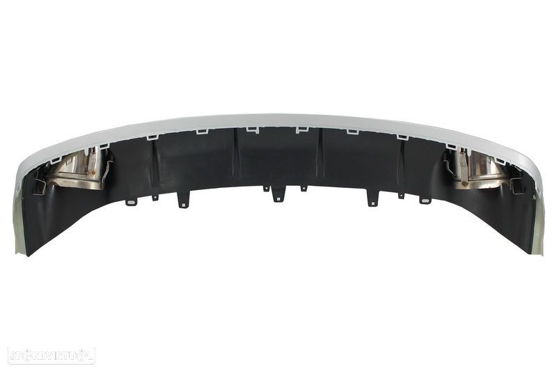 Difusor com Ponteiras Audi A6 4G C7 (2015 a 2018) Look RS6 - 6