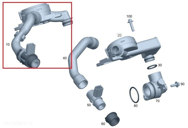 MERCEDES C-KLASA CLK Odma separator OM642 OE - 3