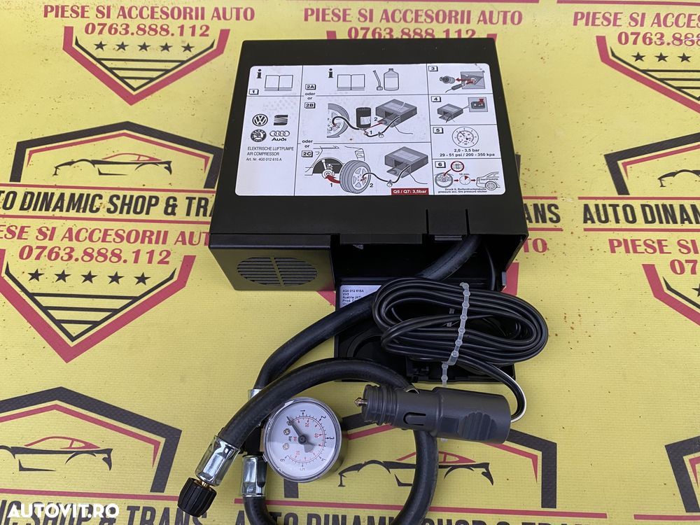 Compresor auto umflat roti 12V original Audi Q5 Q7 SUV - 1