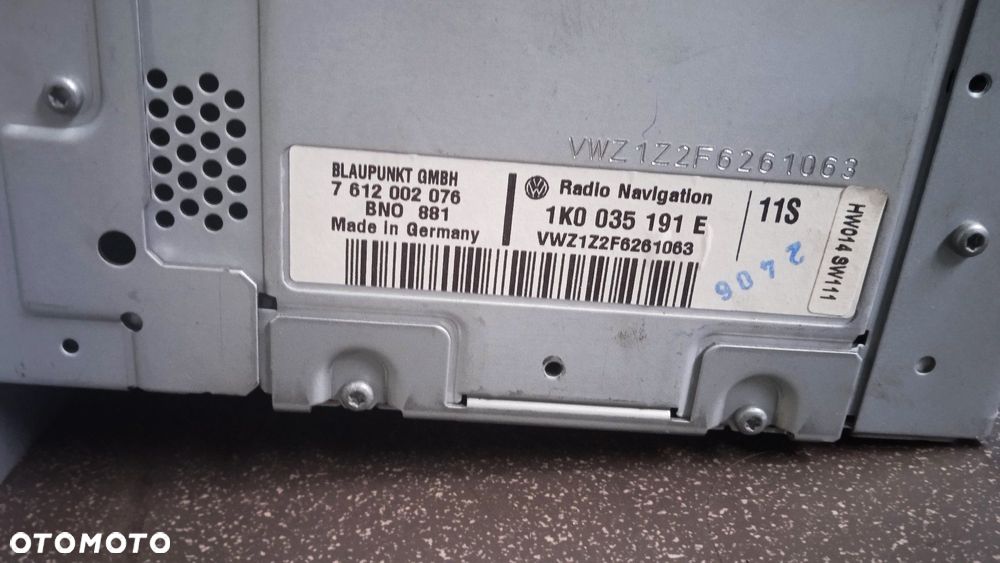 Radio nawigacja VW Touran I 1K0035191E 7612002076 - 4