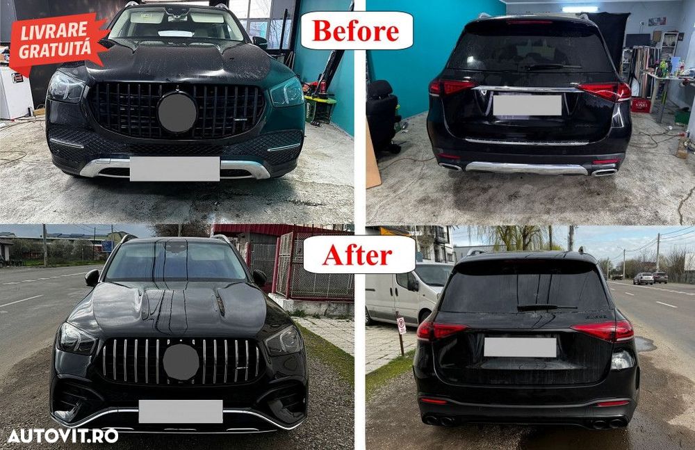 Pachet Exterior Complet Mercedes GLE W167 SUV (2019-Up) GLE 63S Design - 8