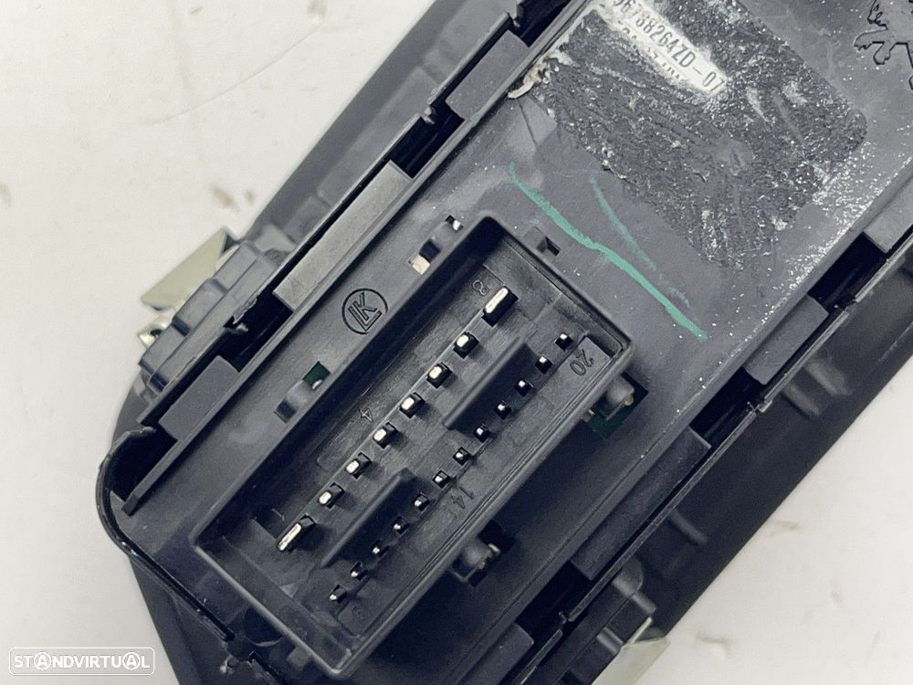 Interruptor Botao Vidros Espelhos Esq PEUGEOT 508 II REF. 96788264ZD07 - 5