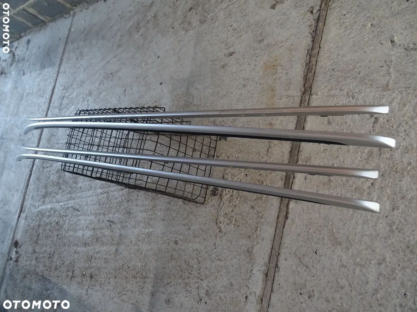 OPEL VECTRA C KOMBI RELINGI DACHOWE PRAWY LEWY SREBRNE - 1