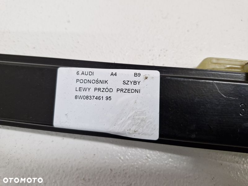 audi a4 b9 podnośnik mechanizm szyby lewy przód przedni 8w0837461 - 3