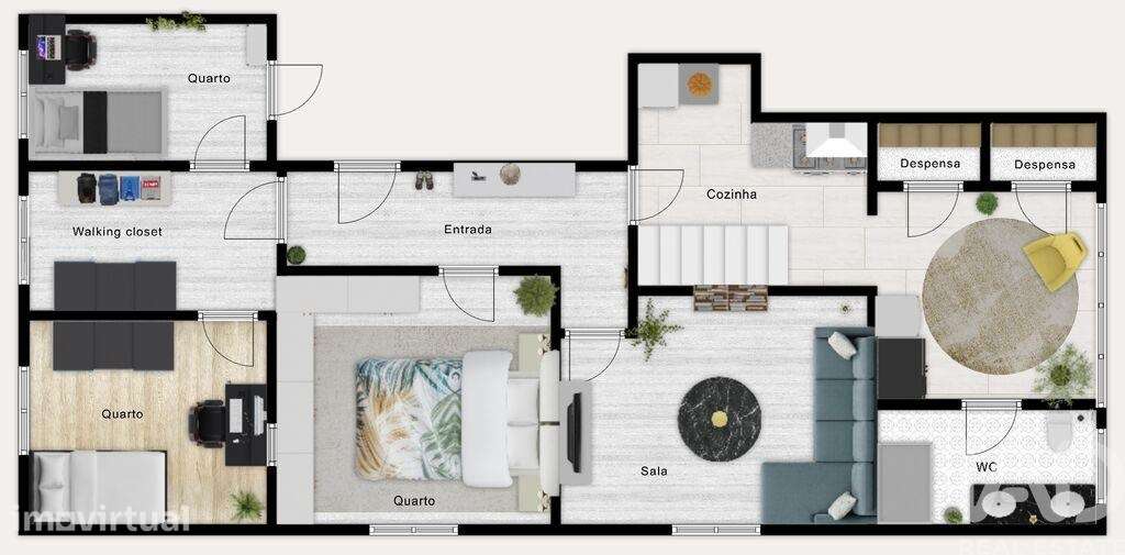 Apartamento T3 em Almada, Cova da Piedade, Pragal e Cacilhas de 92 m2 - Grande imagem: 5/37