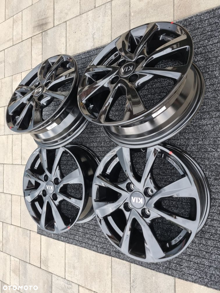 KIA 15" Picanto Rio Stonic Nowe felgi aluminiowe 4x100 czarny połysk - 4